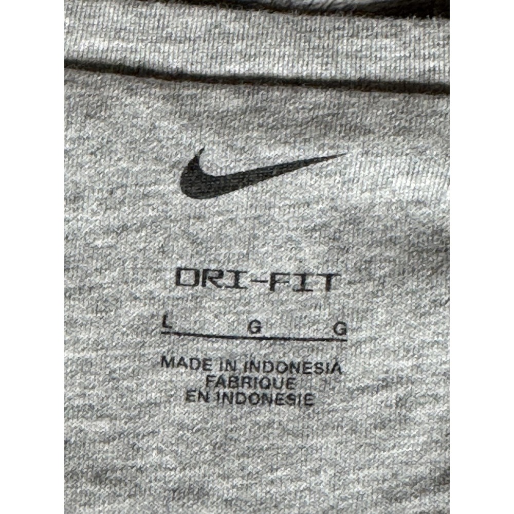 Nike Shirt Mens Large Gray Dri-FIT Lightweight Short Sleeve Training Tee - Picture 4 of 13